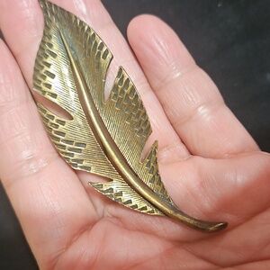 Gold Leaf Brooch